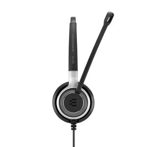 EPOS | SENNHEISER IMPACT Wired Stereo Headset - Black, Silver - Binaural - 50 Hz to 18 kHz - 100 cm Cable - Noise Cancelli