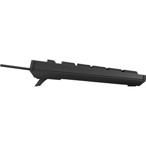 HP 125 Keyboard - Cable Connectivity - USB Interface - AZERTY Layout - Black - Plunger Keyswitch