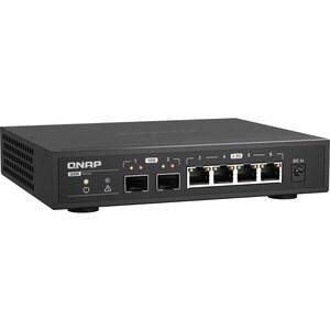 QNAP QSW-2104-2S Router - 6 Ports - 2 - 10 Gigabit Ethernet - Desktop