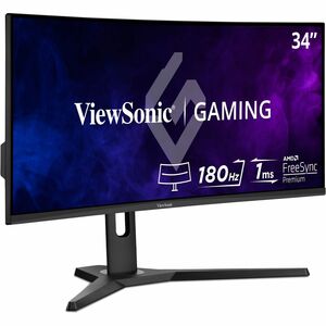 ViewSonic VX3418-2KPC 34 Inch 21:9 Curved 1440p 1ms 144Hz Gaming Monitor with FreeSync Premium, Eye Care, HDMI and Display