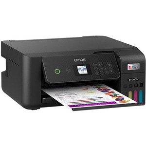 Epson EcoTank ET-2800 Wireless Inkjet Multifunction Printer-Color-Black-Copier/Scanner-5760x1440 Print-120 sheets Input-Co