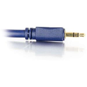 C2G Velocity Stereo Audio Cable - 75 ft Audio Cable - First End: 1 x Mini-phone Stereo Audio - Male - Second End: 1 x Mini