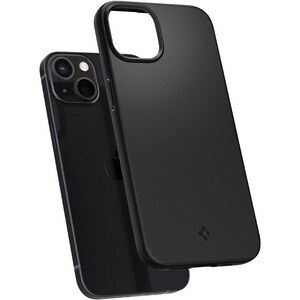 Spigen Thin Fit Case for Apple iPhone 13 Smartphone - Black - Bump Resistant, Scratch Resistant, Anti-slip - Thermoplastic