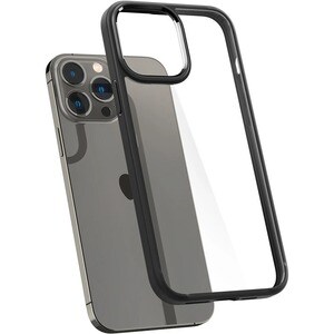 Spigen Ultra Hybrid Case for Apple iPhone 13 Pro Max Smartphone - Matte Black - Shock Absorbing, Drop Resistant - Thermopl