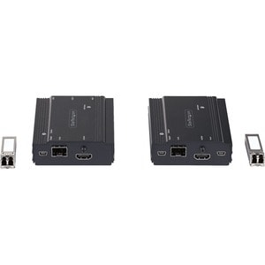 StarTech.com 4K HDMI KVM Extender over Fiber, HDMI Video & USB over Fiber, up to 984ft/300m (MultiMode), 10G MMF SFP+ Modu