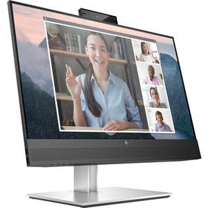 HP E24mv G4 24" Class Webcam Full HD Monitor LCD - 16:9 - Preto, Prata - 60,5 cm (23,8") Viewable - Tecnologia IPS (In-pla