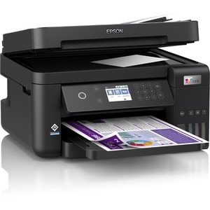 Epson EcoTank ET-3850 Wireless Inkjet Multifunction Printer - Colour - Black - Copier/Printer/Scanner - 33 ppm Mono/20 ppm