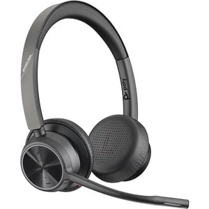 Poly Voyager 4300 UC 4320-M Wired/Wireless Over-the-head Stereo Headset - Binaural - Ear-cup - 5000 cm - Bluetooth - 20 Hz