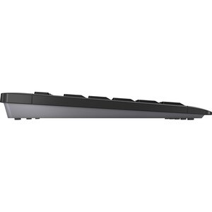 CHERRY STREAM Tastatur - Kabellos Konnektivität - USB Typ-A Schnittstelle - Deutsch - Schwarz - SX Keyswitch - 10 m - 2,40