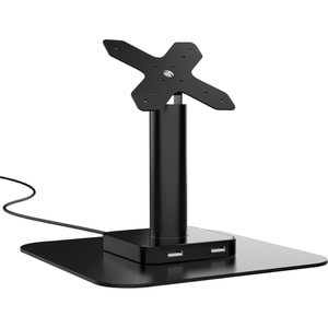 CTA Digital VESA Compatible Desk Mount with USB Ports and Cable Routing (Black) - 75 x 75, 100 x 100 - VESA Mount Compatib