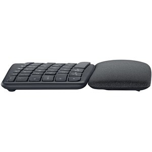 Logitech ERGO K860 Keyboard - Wireless Connectivity - USB Type A Interface - English (US) - QWERTY Layout - Graphite - Blu