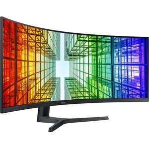 Samsung S49A950UIU 124,5 cm (49 Zoll) UW-Dual QHD Gekrümmter Bildschirm Quantum-Dot-LED LCD-Monitor - 32:9 Format - Schwar