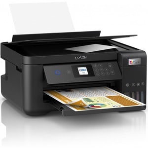 Stampante multifunzione a getto di inchiostro Epson EcoTank ET-2850 Wireless - Colore - Nero - Fotocopiatrice/Stampante/Sc