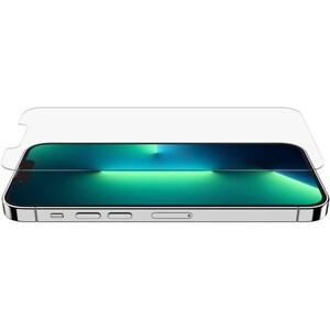 Belkin ScreenForce 9H Gehärtetes Glas Displayschutz für iPhone 14, iPhone 13, iPhone 13 Pro - Glasklar - für OLED iPhone 1