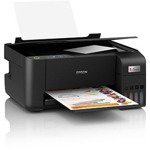 Impresora de inyección de tinta multifunción Epson L3210 EcoTank - Color - Negro - Copiadora/Impresora/Escáner - 33 ppm Mo