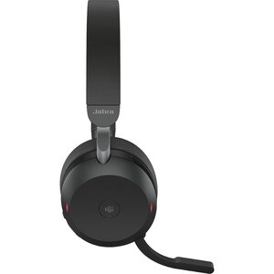 Jabra Evolve2 75 Wireless On-ear Stereo Headset - Black - Binaural - USB-C - Ear-cup - 3000 cm - Bluetooth - 20 Hz to 20 k