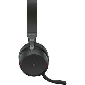 Jabra Evolve2 75 Wireless On-ear Stereo Headset - Black - Binaural - Ear-cup - 3000 cm - Bluetooth - 20 Hz to 20 kHz - MEM