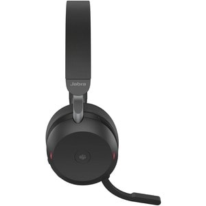 Jabra Evolve2 75 Wireless On-ear Stereo Headset - USB-A - For MS Teams - Black - Binaural - Ear-cup - 3000 cm - Bluetooth 