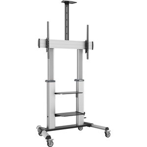 Eaton Tripp Lite Series Safe-IT Heavy-Duty Rolling TV Cart with Height-Adjusting Crank Handle for 60 to 100-inch Displays 