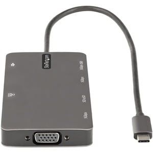 StarTech.com Docking Station - for Notebook/Tablet/Monitor - Memory Card Reader - SD, microSD - 100 W - USB 3.1 (Gen 1) Ty