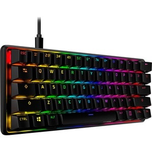 HyperX Alloy Origins 60 - Mechanical Gaming Keyboard - HX Red (US Layout) - Cable Connectivity - USB Type C Interface - RG