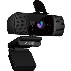 Webcam V7 WCF1080P - 2 Mégapixels - 30 fps - USB Type A - Vidéo 1920 x 1080 - Focale fixe - Microphone - Portable, Moniteur