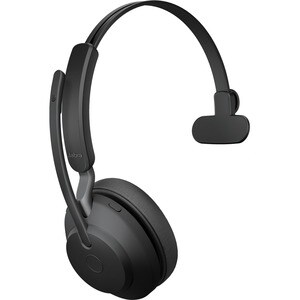 Jabra Evolve2 65 无线 头戴式 Mono 耳机 - 黑 - 单声道 - 上耳式 - 3000 cm - 蓝牙 - 20 Hz 到 20 kHz - C型 USB