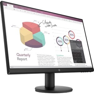 HP P24v G4 24" 等级 Full HD LCD 显示器 - 16:9 - 黑 - 60.5 cm (23.8") Viewable - 面内交换(IPS)技术 - LED 背光 - 1920 x 1080 - 250 cd/m² -