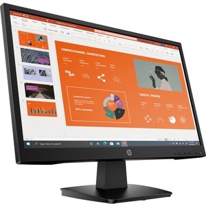 HP P22va G4 22" 等级 Full HD LCD 显示器 - 16:9 - 黑 - 54.6 cm (21.5") Viewable - 垂直对齐(VA) - Edge LED 背光 - 1920 x 1080 - 250 cd/m