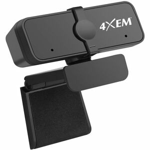 4XEM Webcam - 8 Megapixel - 30 fps - Black - USB 2.0 Type A - 4K - 3840 x 2160 Video - Auto-focus - Microphone - For Compu