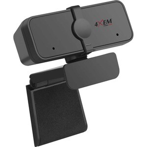 4XEM Webcam - 3 Megapixel - 30 fps - Black - USB 2.0 Type A - 2048 x 1536 Video - Auto-focus - Microphone - Computer, Moni