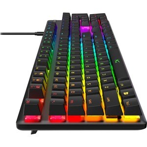 HyperX Alloy Origins Rugged Gaming Keyboard - Cable Connectivity - USB Type C Interface - RGB LED - English (US) - Black -