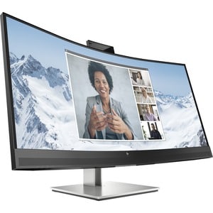 HP E34m G4 34" Class Webcam WQHD Curved Screen LCD Monitor - 21:9 - 34" Viewable - Vertical Alignment (VA) - LED Backlight