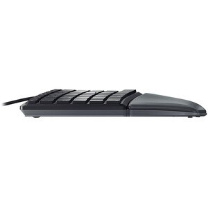 CHERRY ERGO 4500 Keyboard - Cable Connectivity - USB Interface - Spanish - QWERTY Layout - Black - 106 Key(s) - 3 Hot Key(