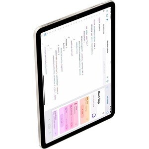 Apple iPad Air (5th Generation) A2588 Tablet - 10.9" - Apple M1 - 8 GB - 64 GB Storage - iPadOS 15 - Starlight - M1 Octa-c