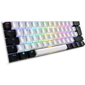 Sharkoon Skiller SGK50 S4 Gaming-Tastatur - USB-Typ C Schnittstelle - RGB LED - Deutsch - Weiß - Mechanisch Keyswitch - PC