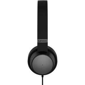 Lenovo Wired Over-the-head Stereo Headset - Thunder Black - Binaural - Ear-cup - 32 Ohm - 20 Hz to 20 kHz - 200 cm Cable -