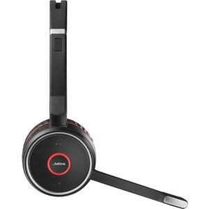 Jabra Evolve 75 Wireless On-ear Stereo Headset - Black - Binaural - Ear-cup - 3000 cm - Bluetooth - 150 Hz to 6.80 kHz - N