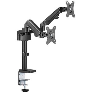 Neomounts DS70-750BL2 Mounting Arm for Monitor, Flat Panel Display - Black - Height Adjustable - 2 Display(s) Supported - 