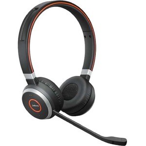 Jabra Evolve 65 Headset - Stereo - Mini USB - Wireless - Bluetooth - 98.4 ft - 20 Hz - 20 kHz - Over-the-head, On-ear - Bi