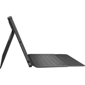 Estuche de teclado/cubierta Logitech Rugged Folio (Folio) iPad (7Ş generación) Tableta - Grafito - Anti salpicaduras/Derra