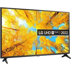 LG UQ75 43UQ75006LF 109.2 cm Smart LED-LCD TV - 4K UHDTV - Black - HDR10 Pro, HLG - LED Backlight - Google Assistant, Alex