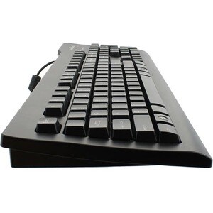 Seal Clean# Keyboard w/ Key Locking Function - Dishwasher Safe - ANSI / QWERTY / US ENGLISH / Quick Connect USB Cable / Bl