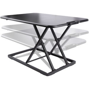 StarTech.com Standing Desk Converter for Laptop, Up to 8kg/17.6lb, Height Adjustable Laptop Riser, Table Top Sit Stand Des