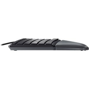 CHERRY ERGO KC 4500 Keyboard - Cable Connectivity - USB Interface - English (US) - Black - Computer - Windows