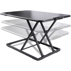 StarTech.com Standing Desk Converter for Laptop, Up to 8kg/17.6lb, Height Adjustable Laptop Riser, Table Top Sit Stand Des