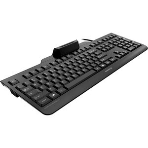 CHERRY SECURE BOARD 1.0 Keyboard - Cable Connectivity - USB Interface - Black - TAA Compliant - LPK Keyswitch - Thin Clien