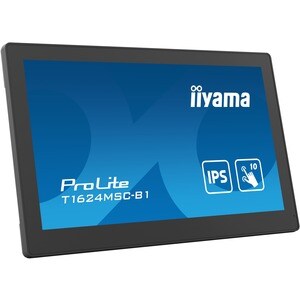 iiyama ProLite T1624MSC-B1 16 Zoll Class LCD-Touchscreen-Monitor - 16:9 Format - 25 ms Reaktionszeit - 39,6 cm (15,6 Zoll)