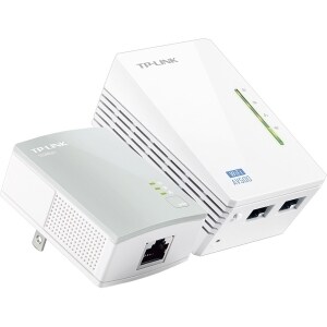 TP-Link TL-WPA4220 Powerline Network Adapter - 2 x Network (RJ-45) - 500 Mbit/s Powerline - 300 m Distance Supported - Wir