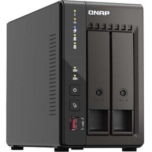 QNAP Turbo NAS TS-253E-8G SAN/NAS Storage System - 1 x Intel Celeron J6412 Quad-core (4 Core) 2 GHz - 2 x HDD Supported - 